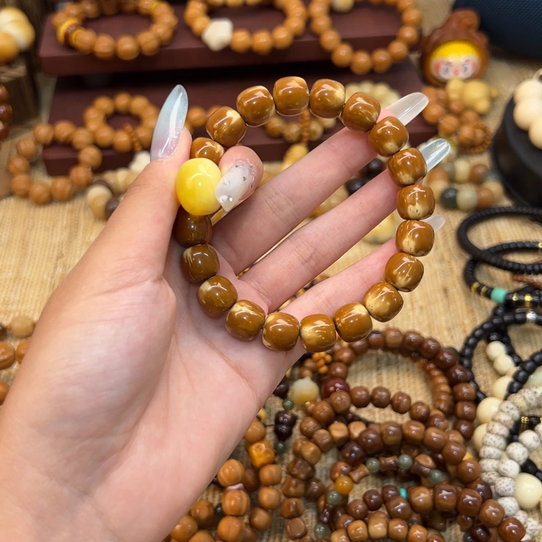 小****手串紫金鼠搭配桶珠