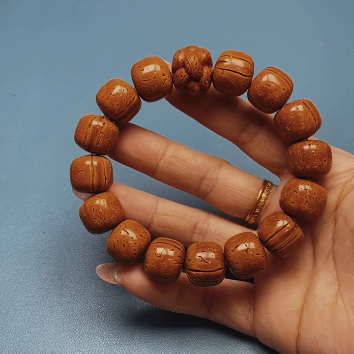 桃核手串老邢16全品15颗