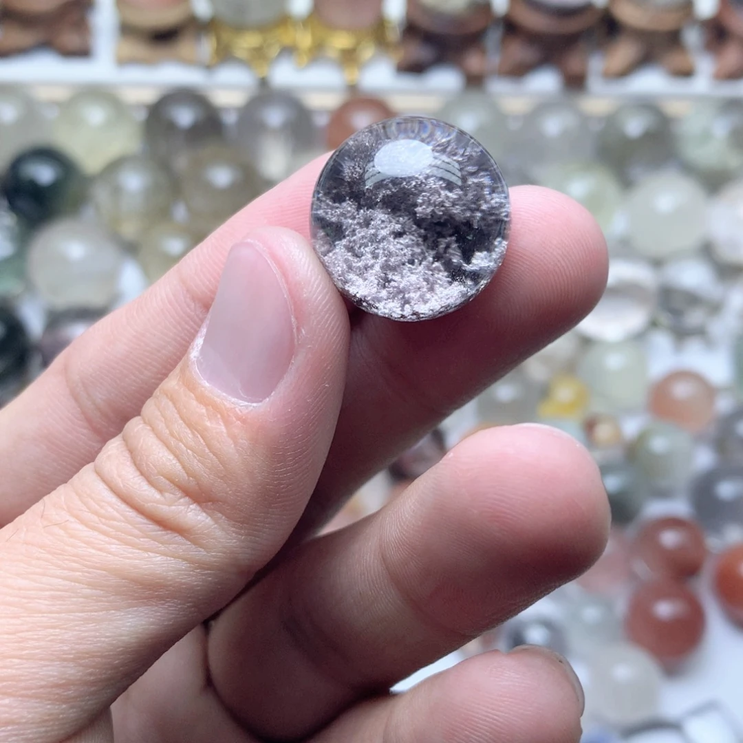 水晶珠宝半成品未镶嵌丁*幽灵球