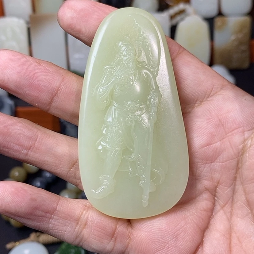 【闪购商品】颈饰未镶嵌和田玉为**战