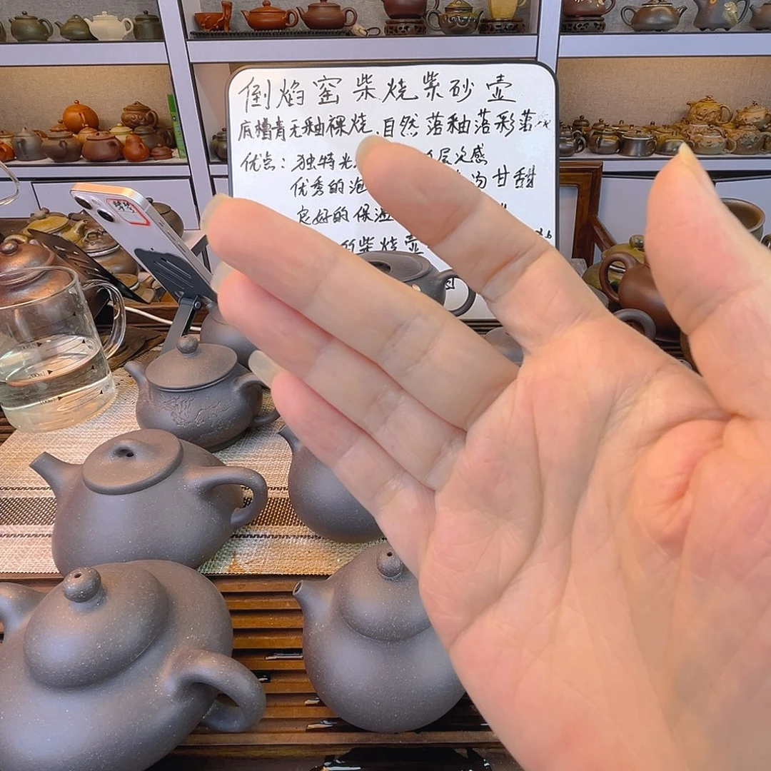 盖***严茶壶紫砂大水谭天青