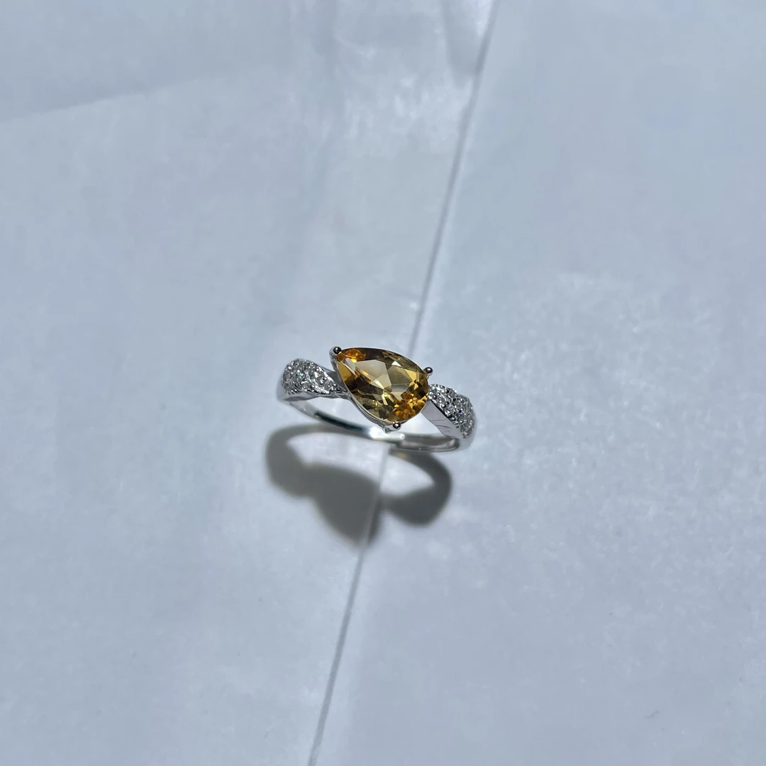 【略懂珠宝】黄水晶戒指s925 ZK24110909