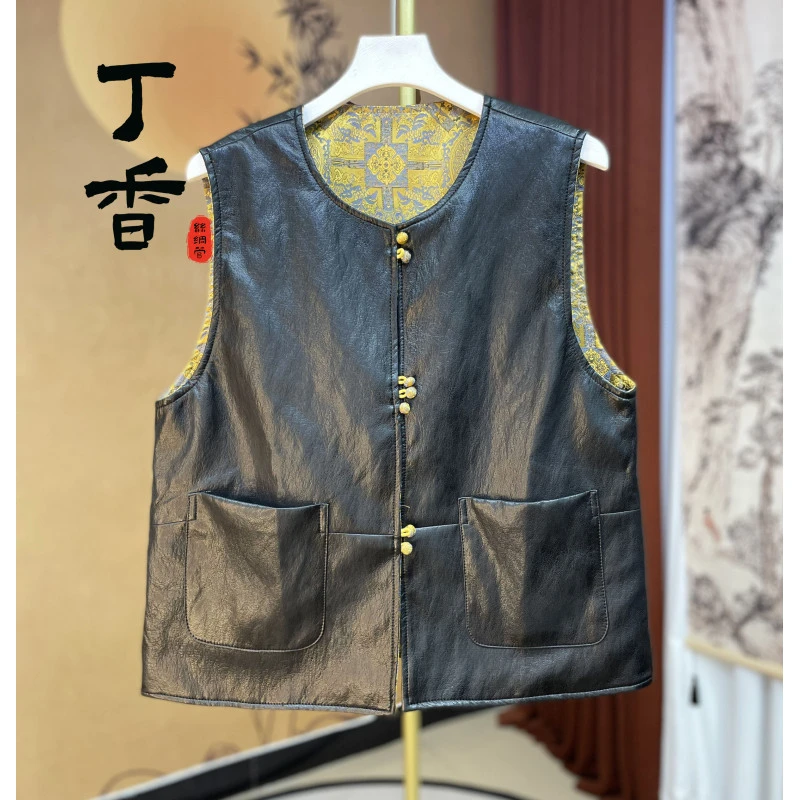 1132高端贵夫人重磅提花新款马甲女款