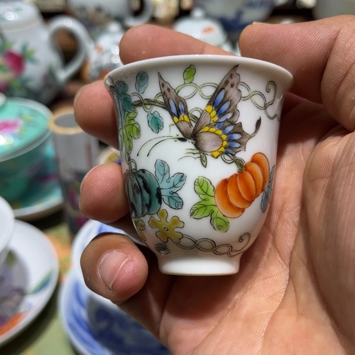 纯手绘精品盖碗杯