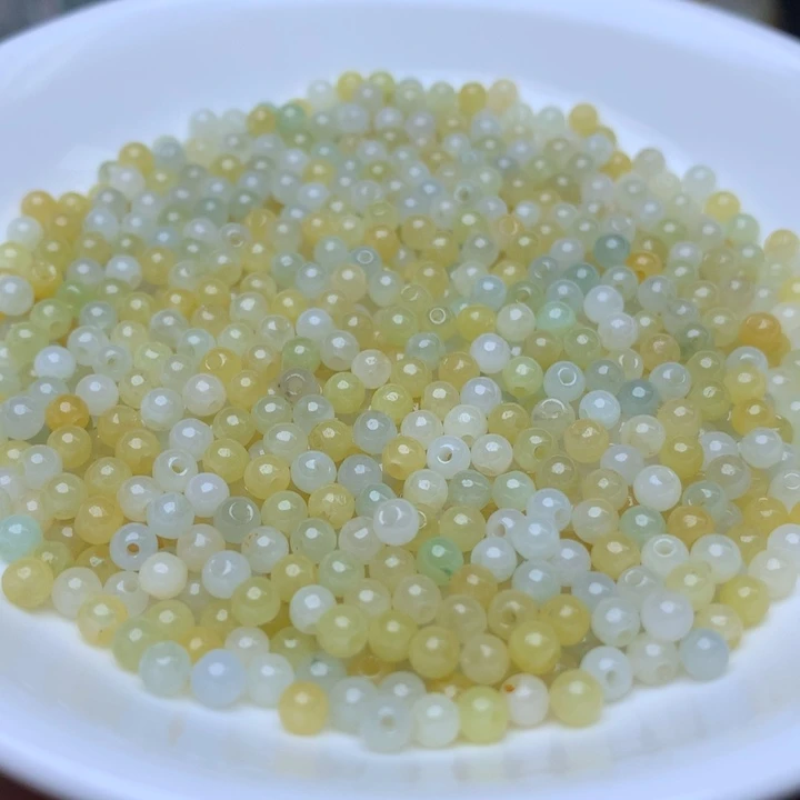 【闪购商品】翡翠手链未镶嵌卡3.5冰黄100个