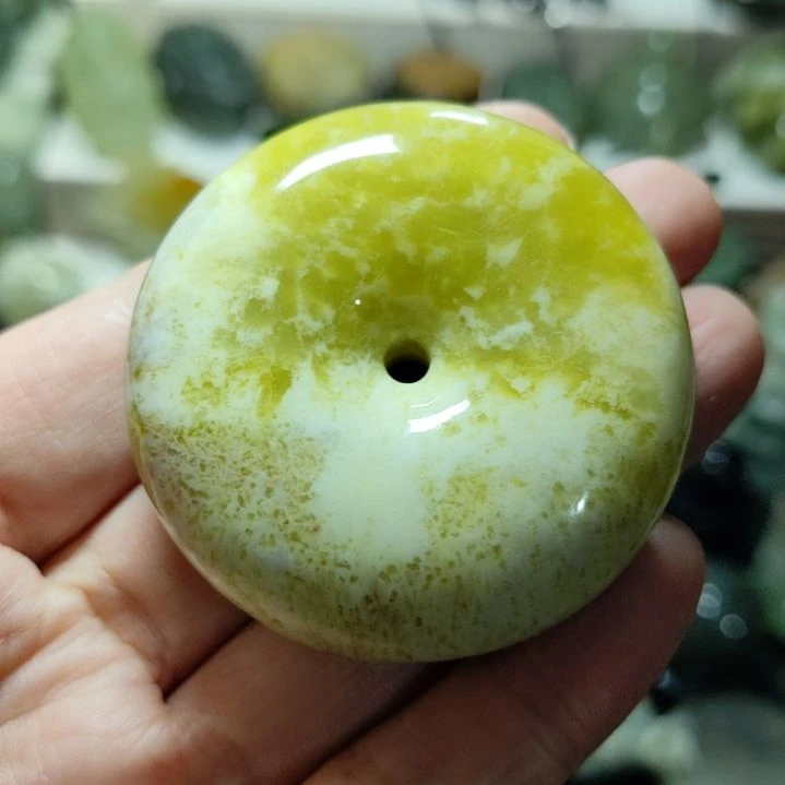 岫玉平安扣未镶嵌