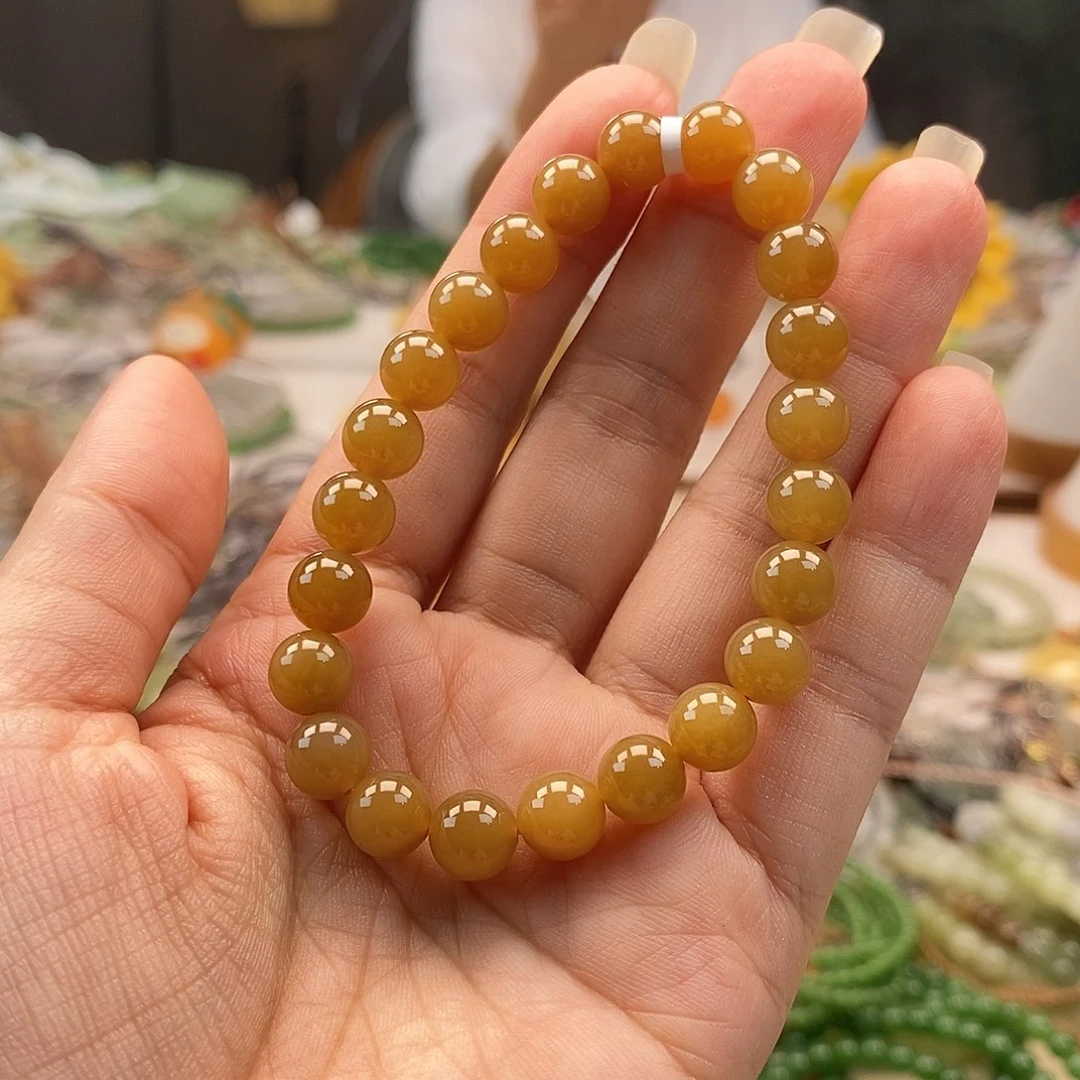 手串未镶嵌和田玉（糖玉）