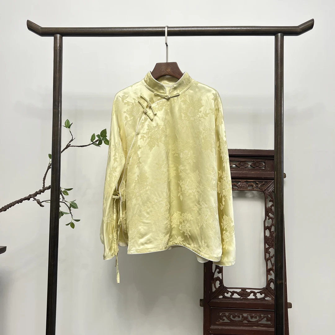 【春晓】新中式提花春夏上衣X70186