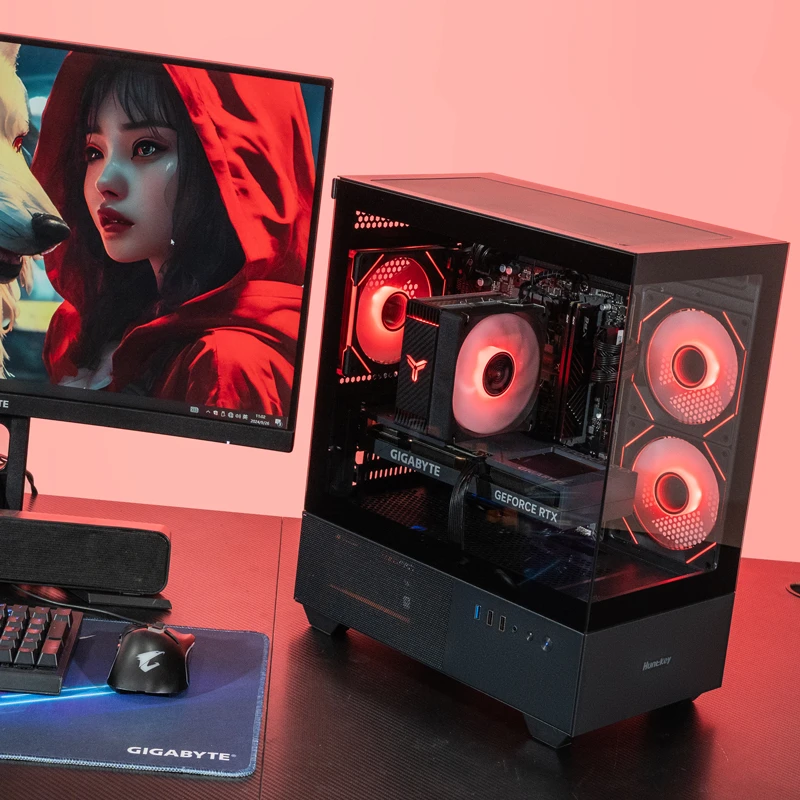 技嘉Ultra5 245KF搭RTX5060/TI/5050台式电脑主机组装机diy海景房