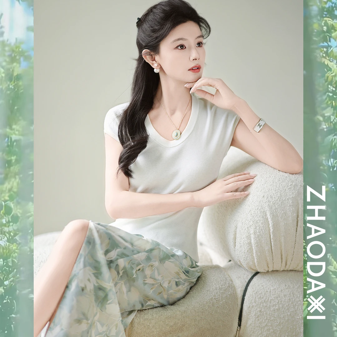 【赵大喜】现货！梦幻针织衫 | 天蚕.丝！U领/连身袖 修身显瘦