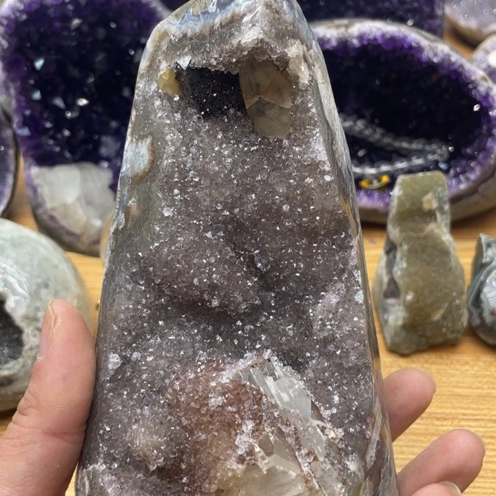 紫晶方解石未镶嵌