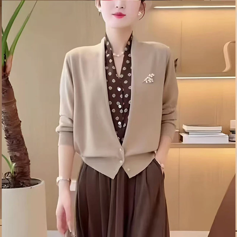 秋冬新款时尚显瘦洋气保暖假两件上衣毛衣针织衫