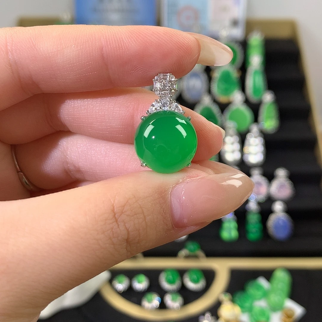 玛瑙/玉髓银S925镶嵌颈饰