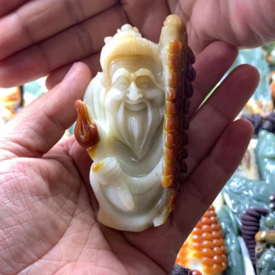 蛇纹石玉未镶嵌手把件