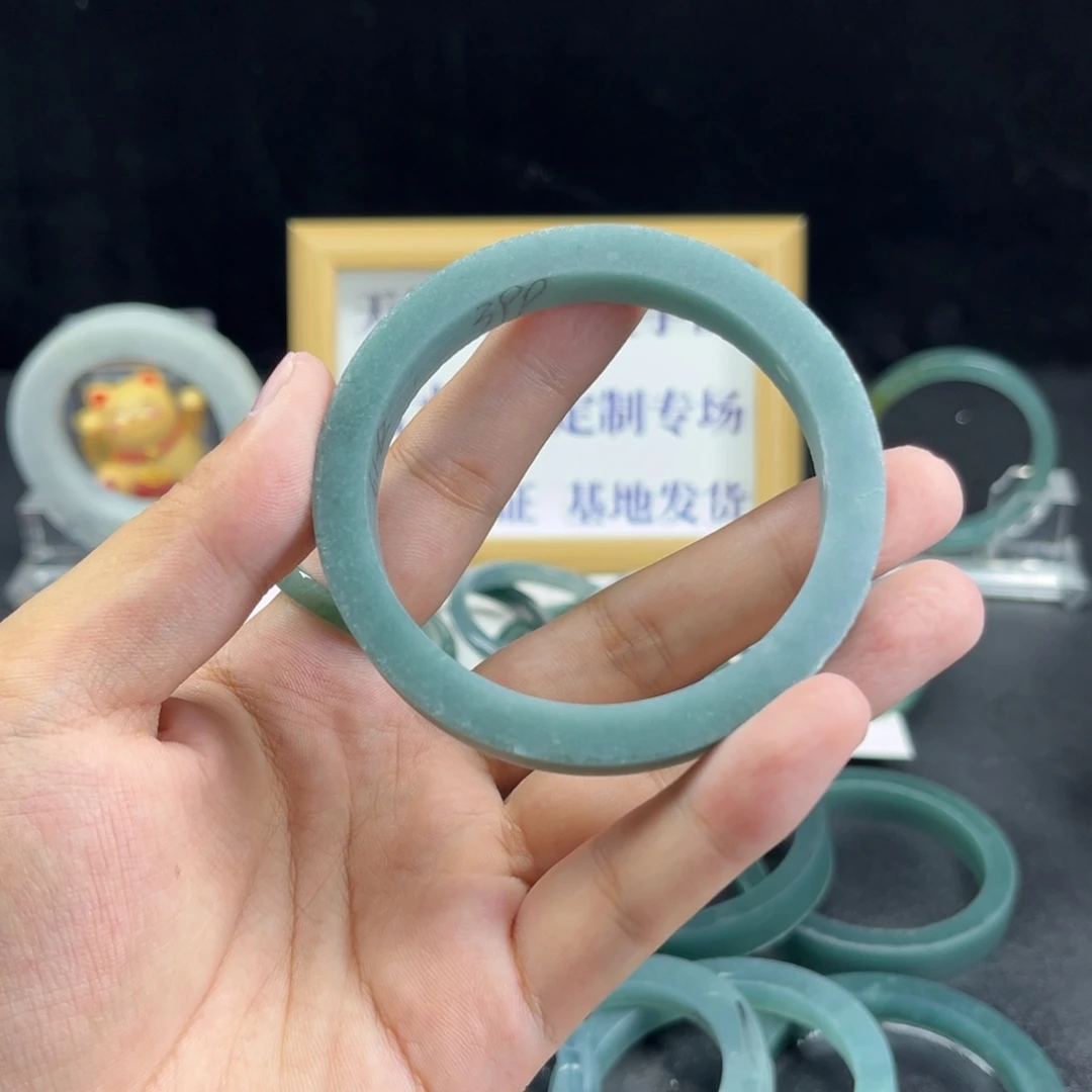 诚***A定制翡翠未镶嵌手镯