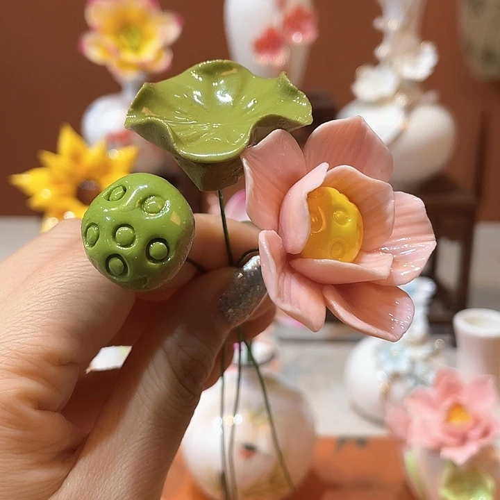 摆件手工陶瓷精致摆件