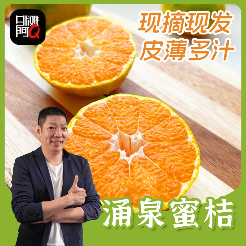 外滩阿Q正宗涌泉蜜桔48个包邮当季水果新鲜采摘