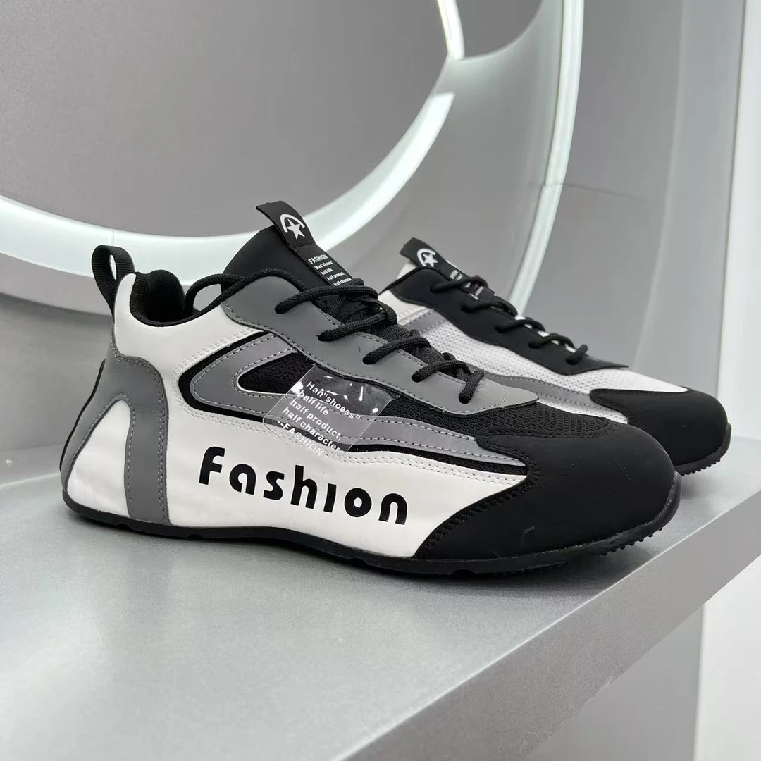 【8811】单鞋男士春秋男鞋内增高鞋子网面鞋子男