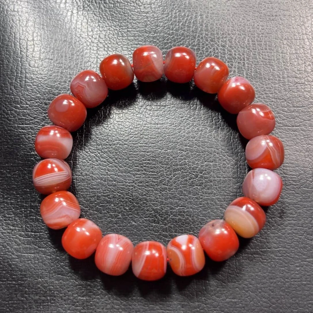 南红玛瑙未镶嵌卡11老型单圈