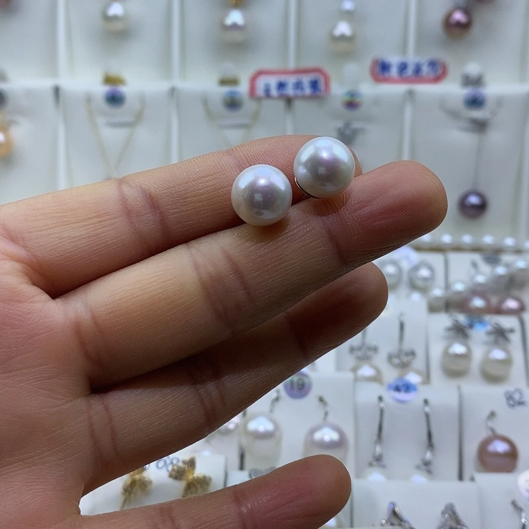 淡水珍珠吊坠(赠链)银S925镶嵌