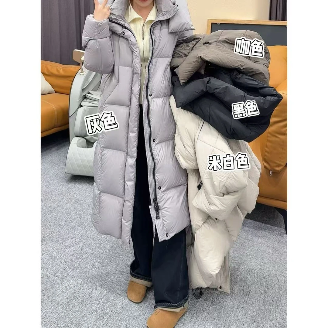 多色长款羽绒服 小允姐姐2025新款时尚气质高级多色长款羽绒服