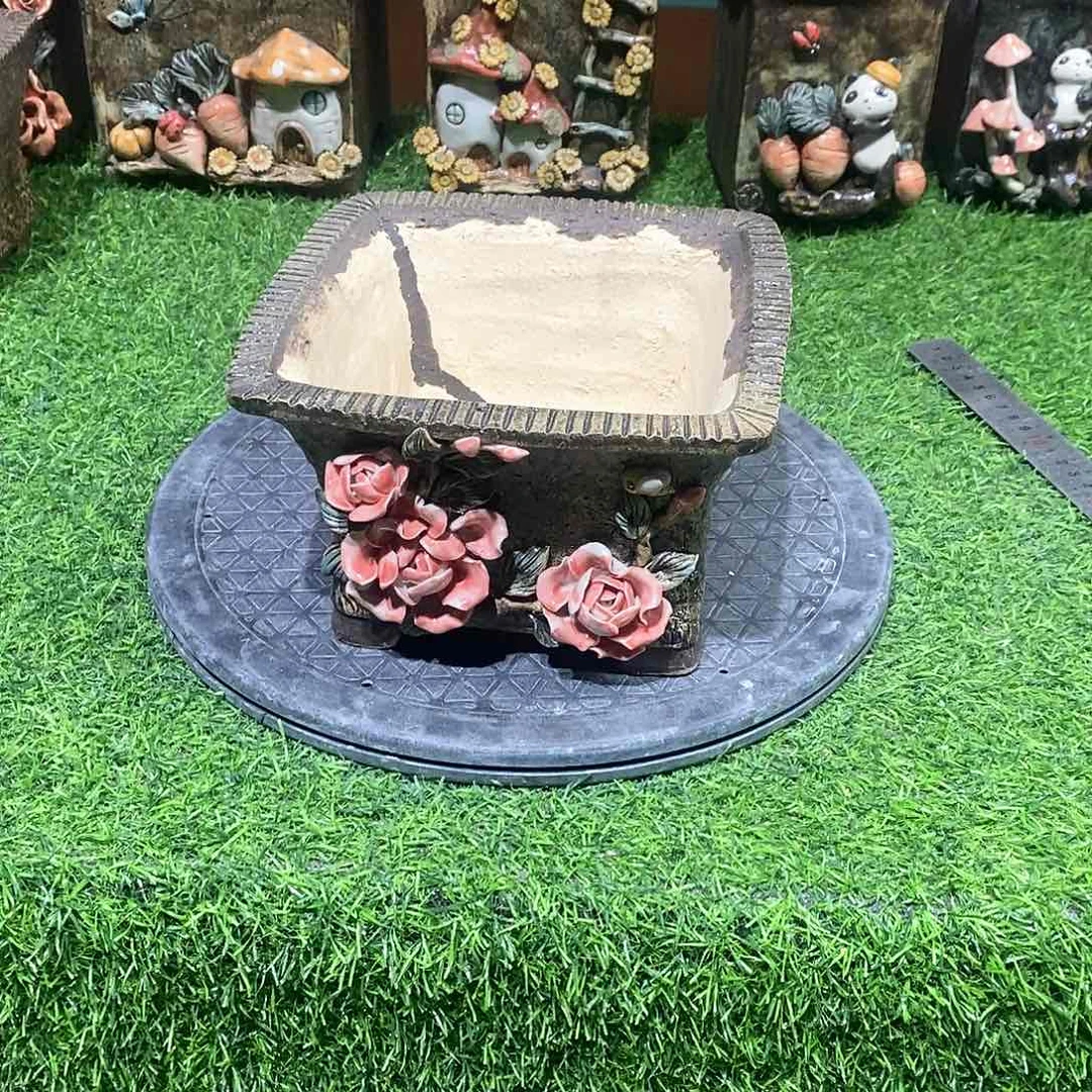 红陶青藤花器多肉花盆