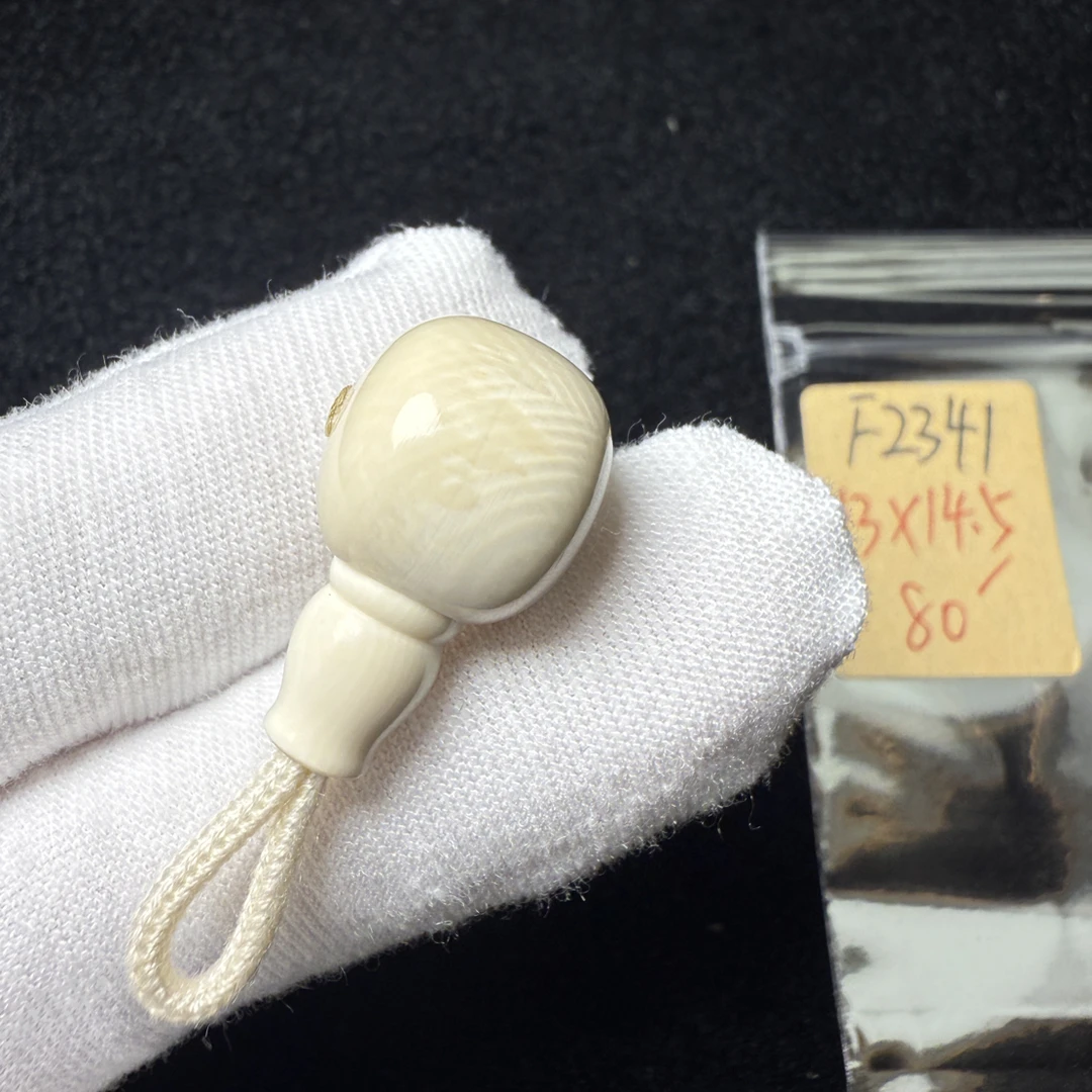 F2341猛犸象牙藏式桶珠分体三通13*14.5冰料果冻料（水印特价）