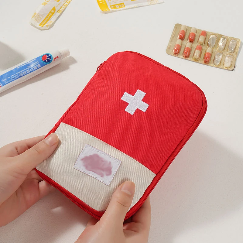 随身便携医疗包药品收纳袋外出小医药包旅行收纳急救包马卡龙色否