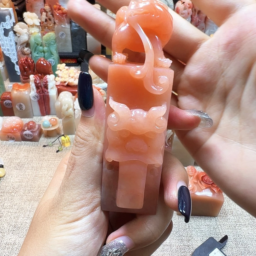 蔚***作寿山石印石寿山石雕刻