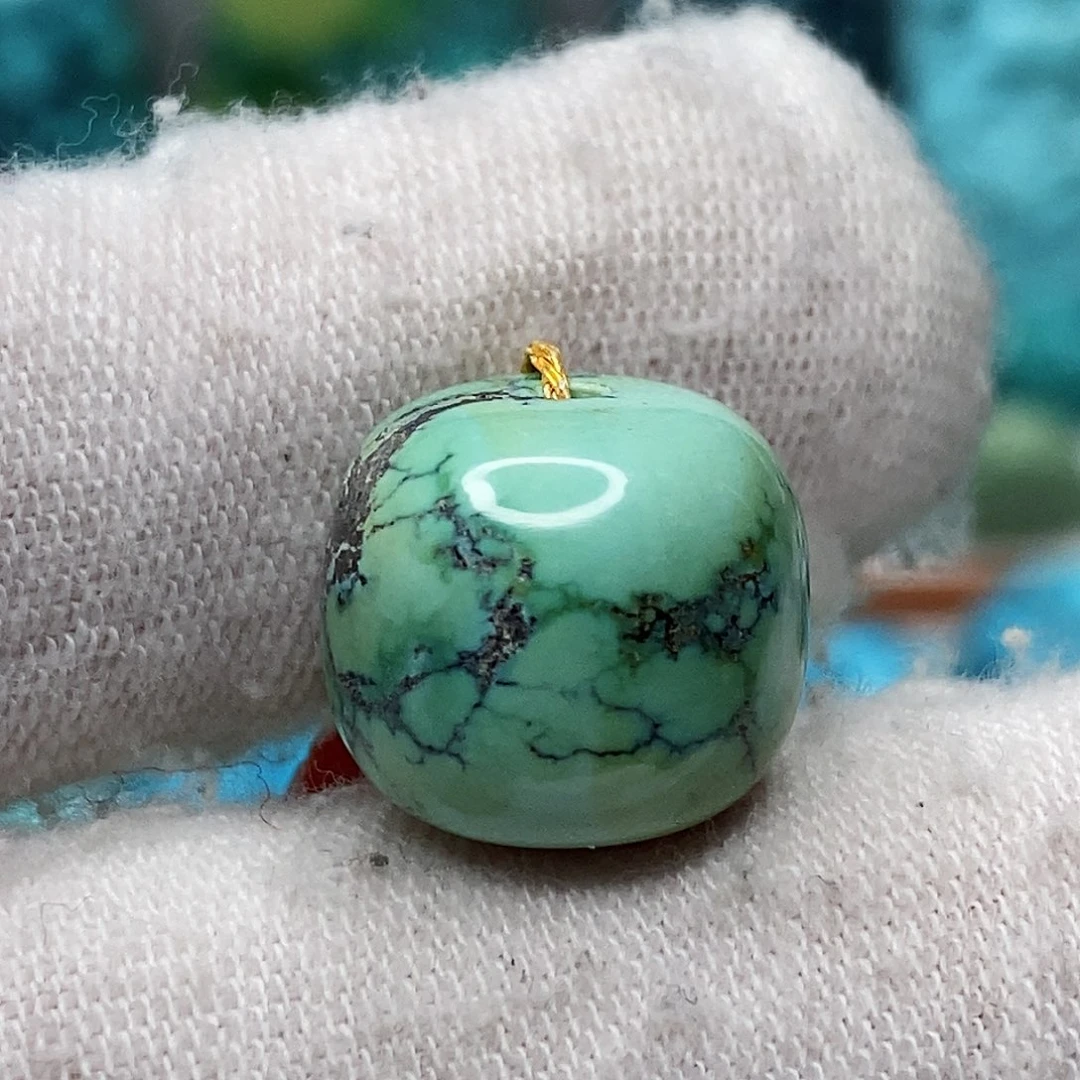 绿松石未镶嵌天然原矿 带武汉地大证书