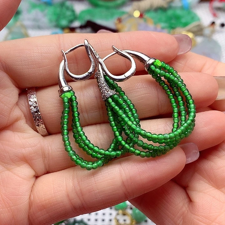 翡翠银S925镶嵌颈饰翡翠