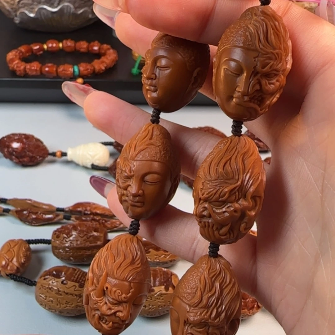 橄榄核手串/手链?*恨尺寸2.0水晶核佛魔手持