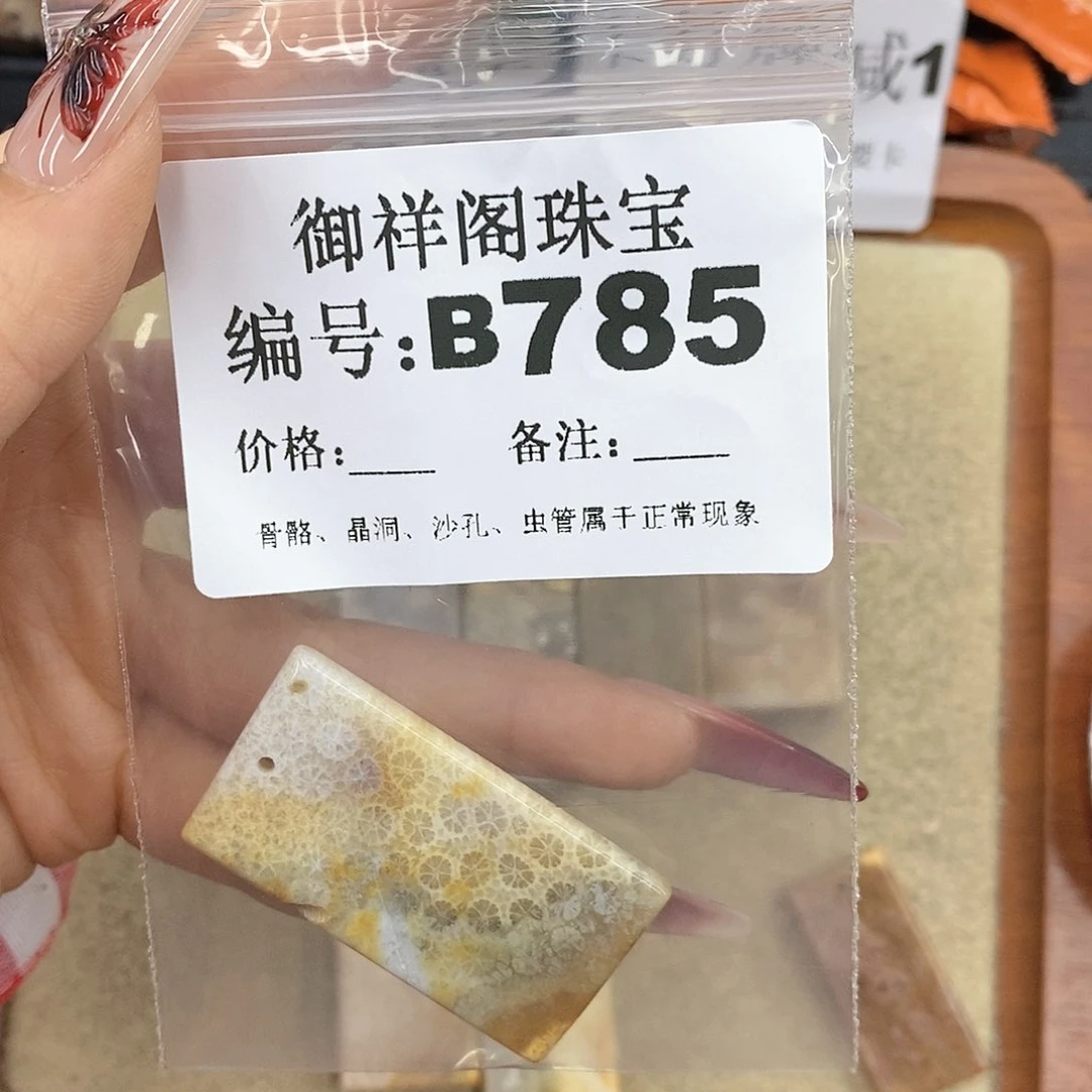 硅化珊瑚（珊瑚玉）颈饰未镶嵌ㅤ**