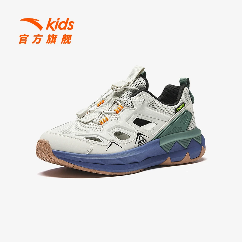 安踏商场同款儿童框子鞋2025夏季欧若风男大童透气防滑户外出行