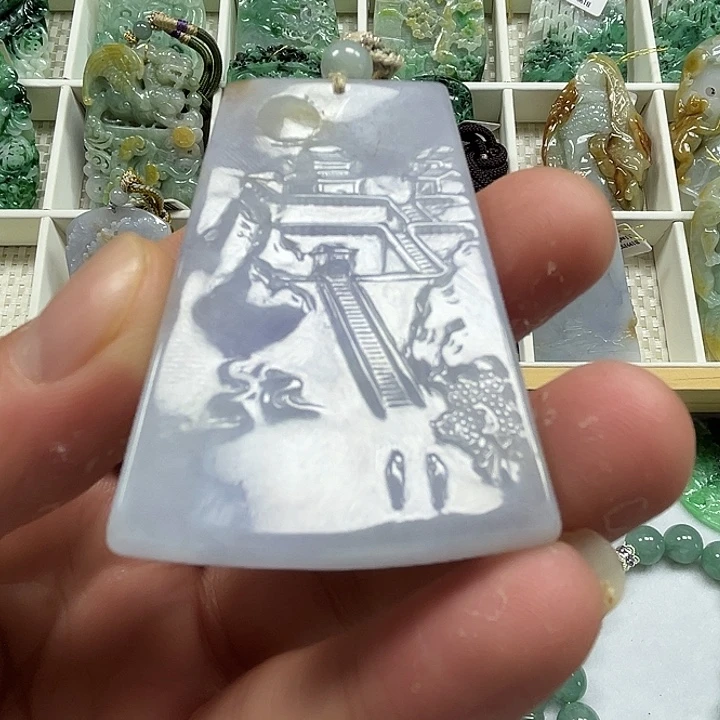 翡翠未镶嵌吊坠(不含链)