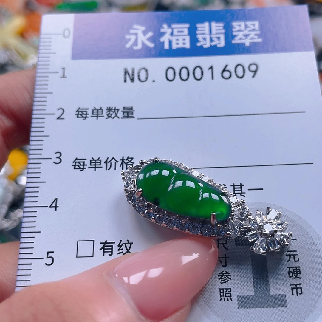 翡翠未镶嵌吊坠(不含链)