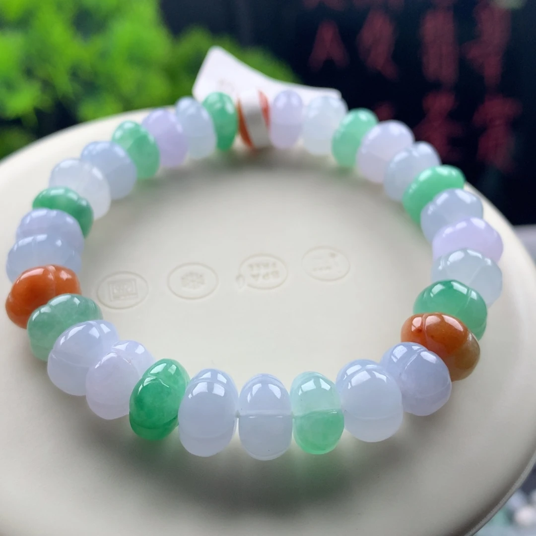 翡翠未镶嵌手链卡9.6