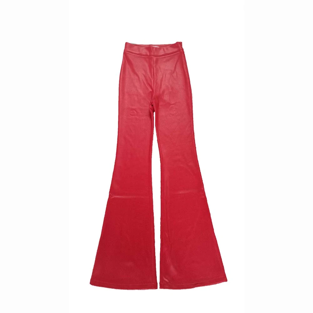 2238【红色亮面雪花绒 微喇叭】春秋款60-2