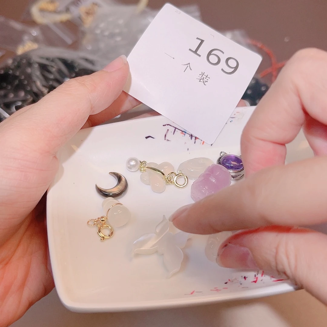 水晶珠宝半成品银S925镶嵌169