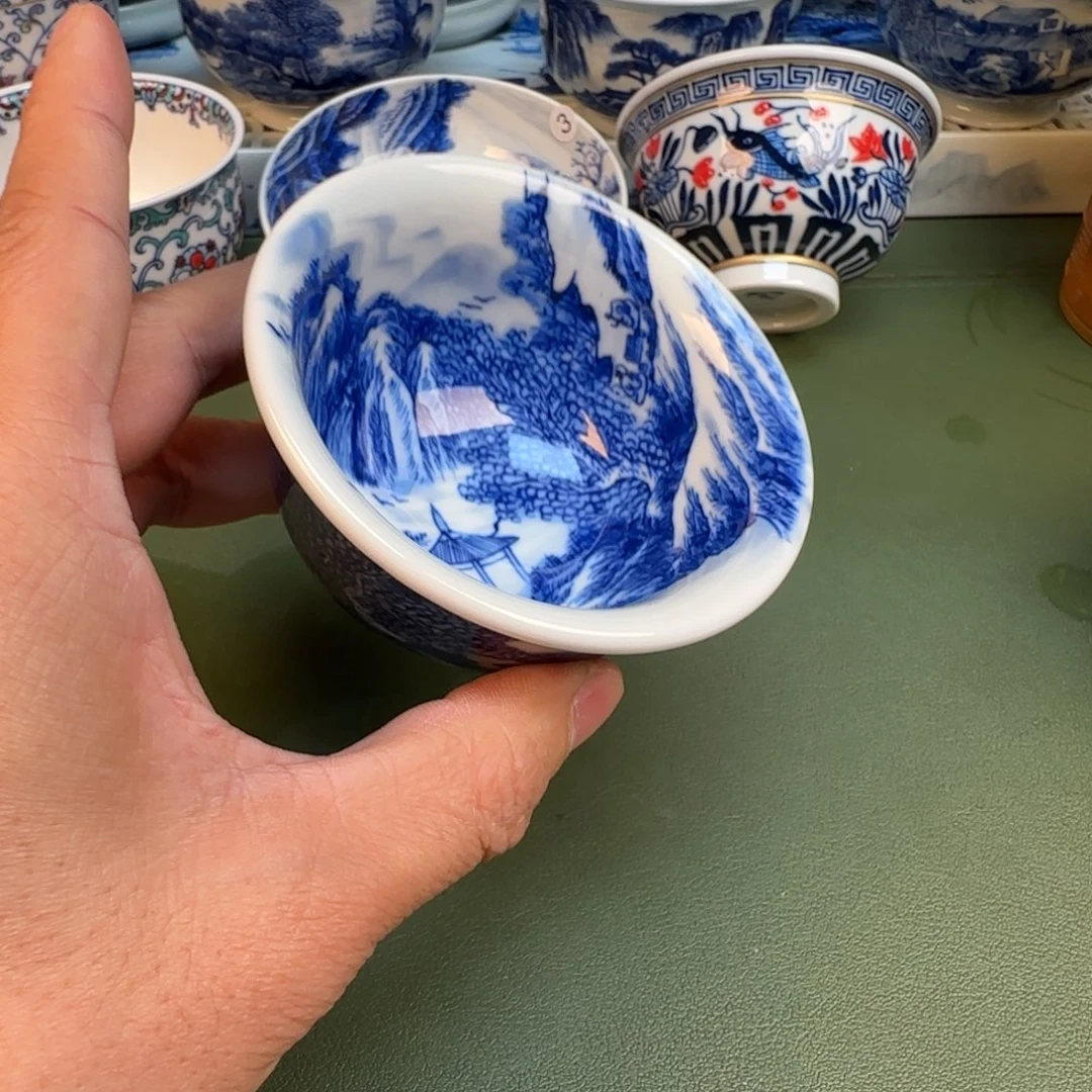 纯手工纯手绘茶具石头57