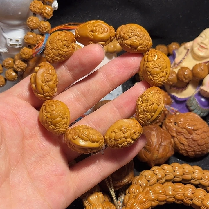 手串/手链橄榄核浮雕财迷