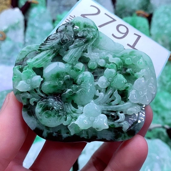 翡翠未镶嵌吊坠(不含链)