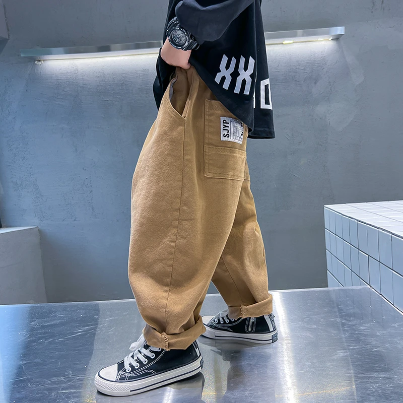 儿童新款韩版潮流简约长裤秋冬款韩版洋气休闲裤子K223KZ1536