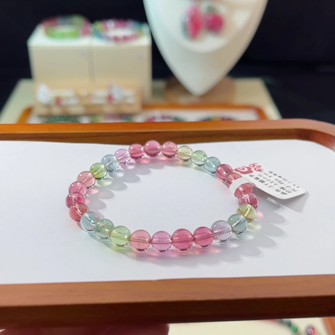 碧玺手串未镶嵌手串