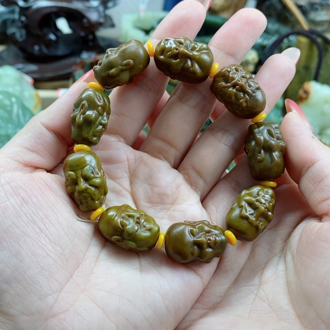 透闪石质玉手链未镶嵌