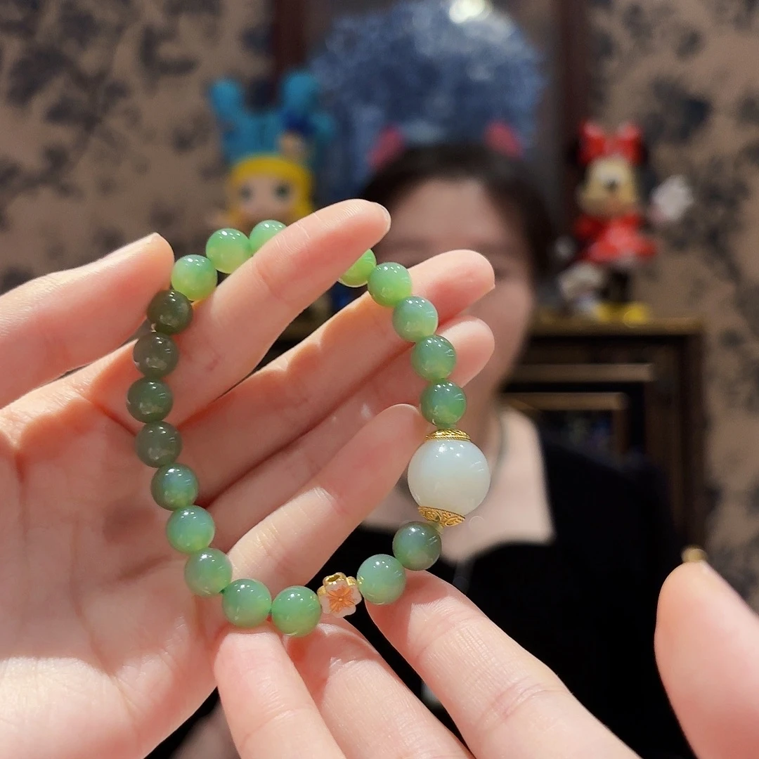 和田玉未镶嵌手链