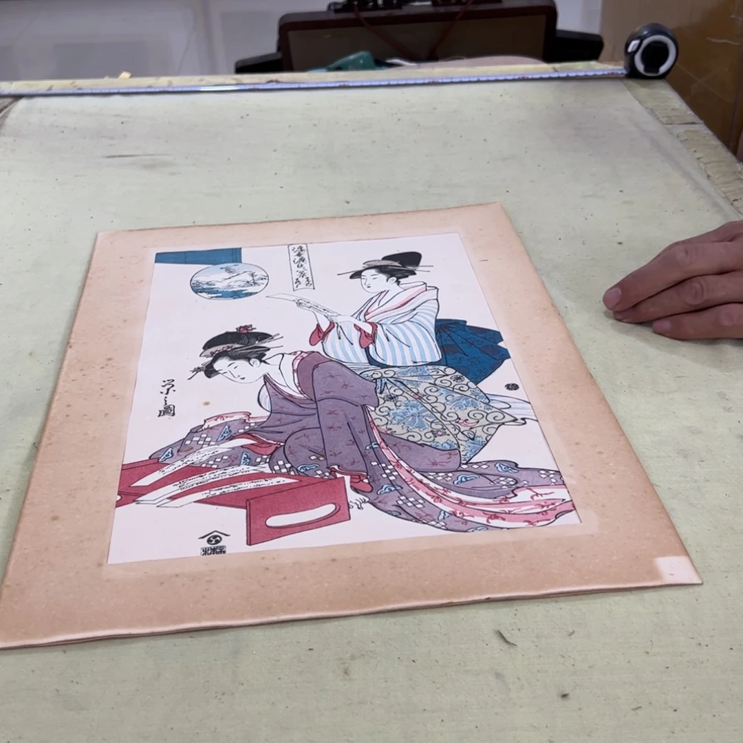 妮***～绘画屏风框画茶空间设计