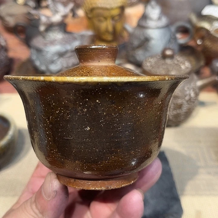 摆件柴烧裸烧茶具放漏149