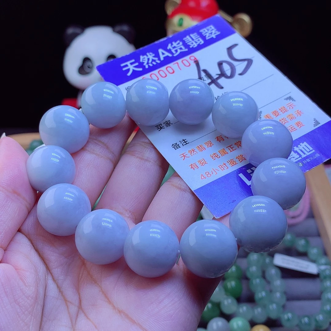 翡翠未镶嵌手链手串17
