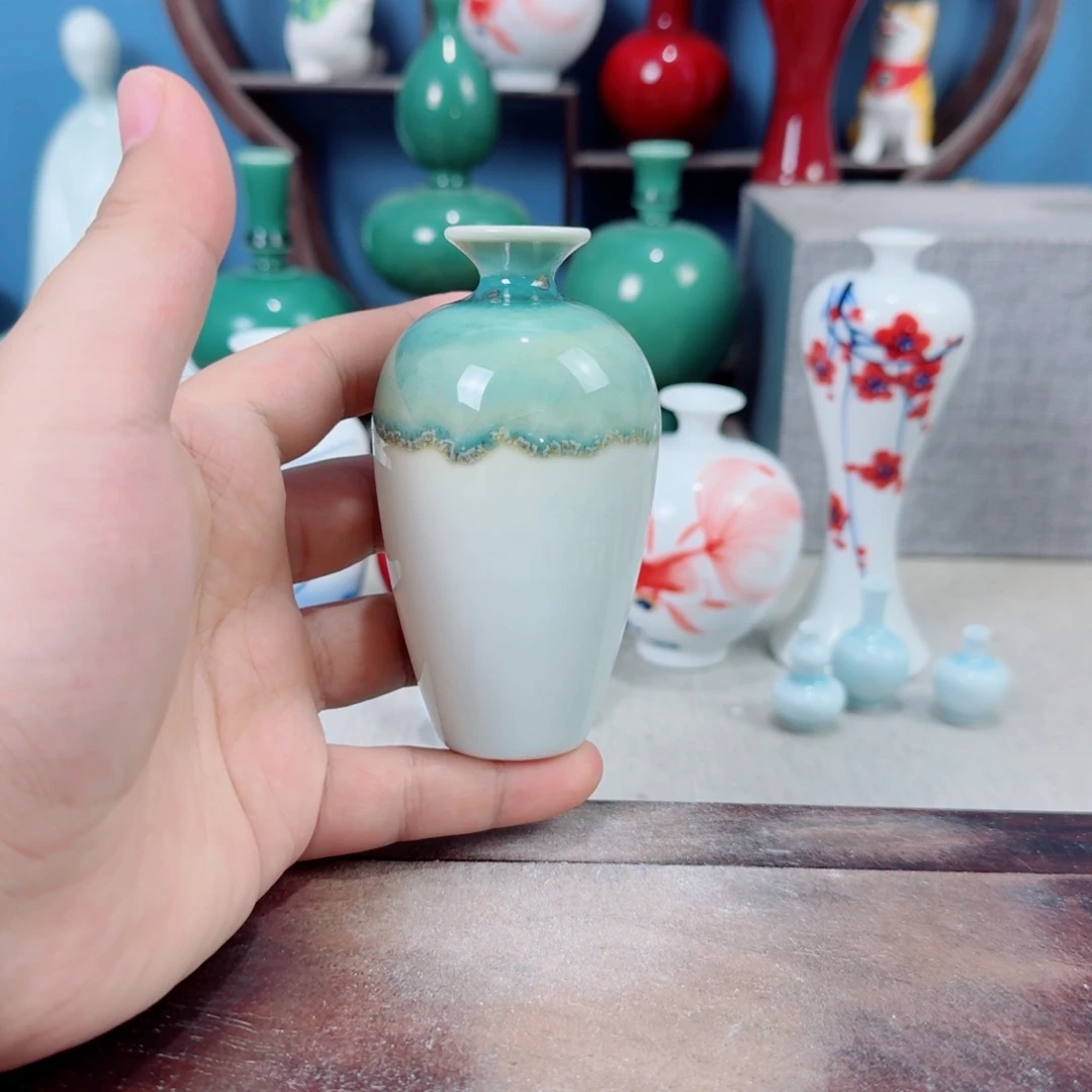 陶瓷手工小花器摆件